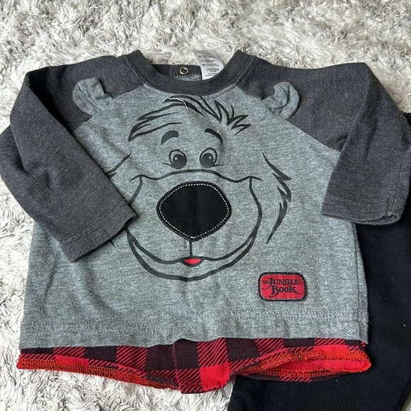 3-6m disney, the jungle book Ballou sweatpants outfit - Picture 2 of 5